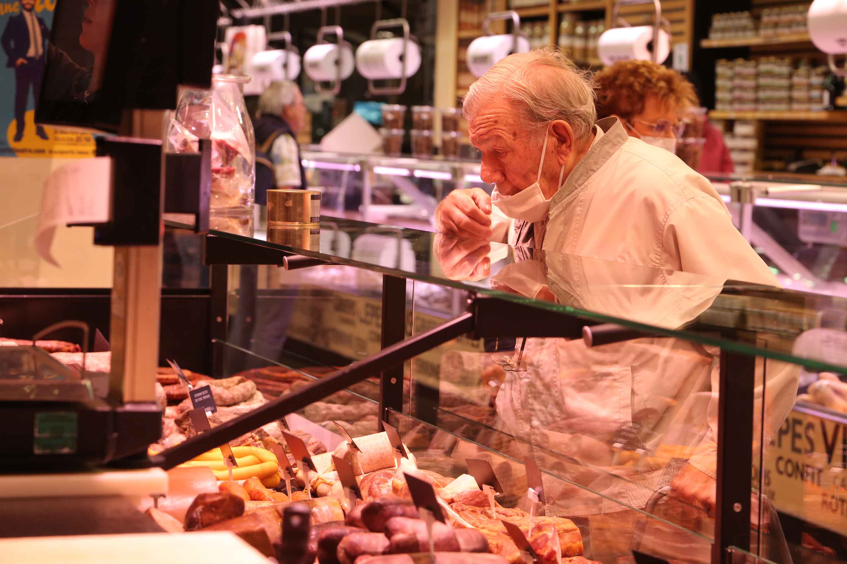 Marché Victor Hugo au centre ville à Toulouse.
